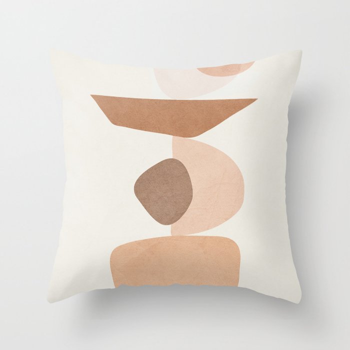 Modern Simple Abstract Pillowcase Simple Geometric Peach Skin Pillow