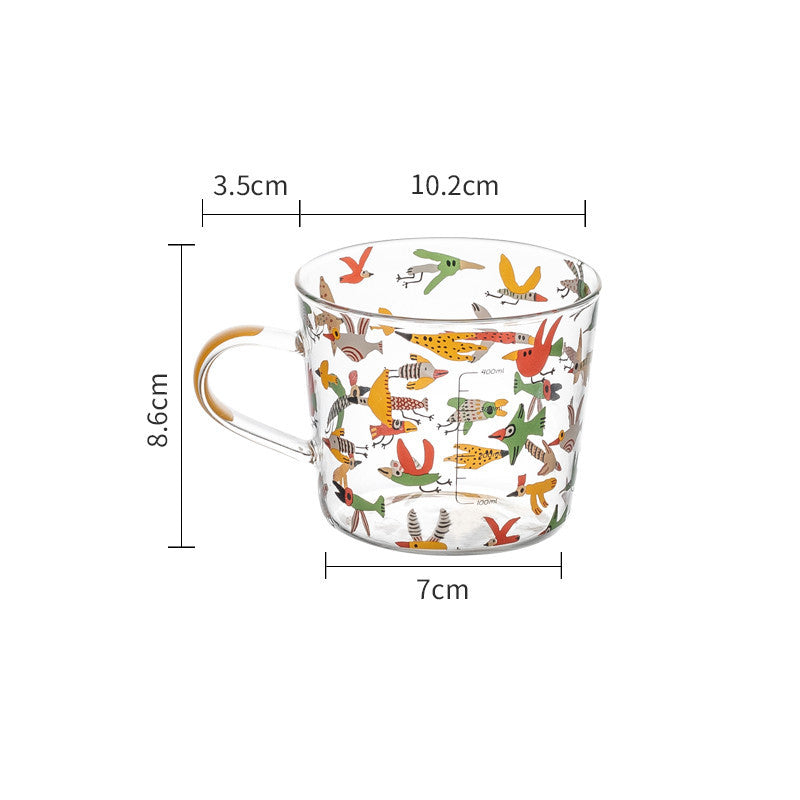 Large-capacity Glass Cups With High-value Cups To Make Tea Cups Heat-resistant