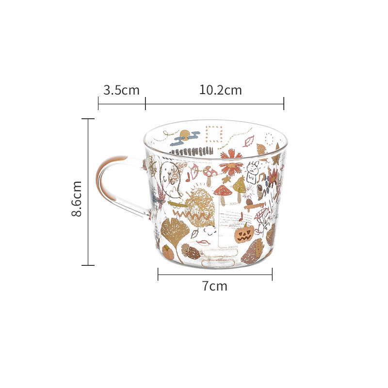 Large-capacity Glass Cups With High-value Cups To Make Tea Cups Heat-resistant