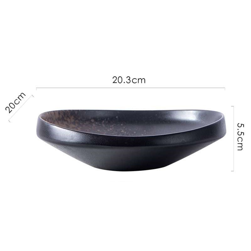 Household Fashionable And Simple Ceramic Tableware Plates