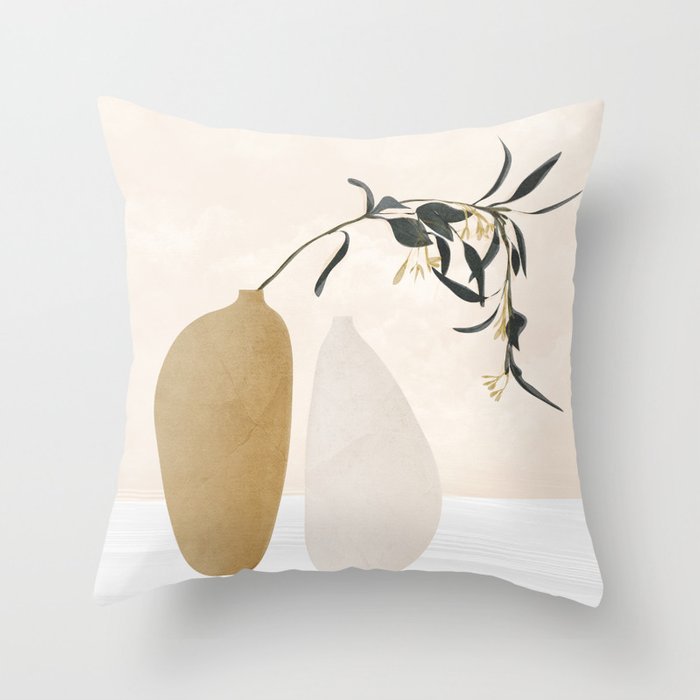 Modern Simple Abstract Pillowcase Simple Geometric Peach Skin Pillow